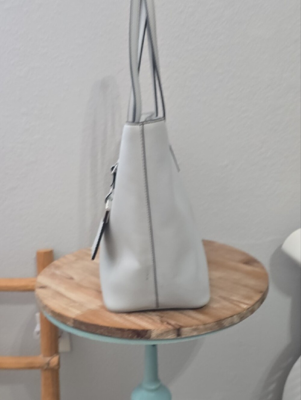 Marc Jacobs Luggage Tag Tote Griffin Gray - Picture 6 of 16